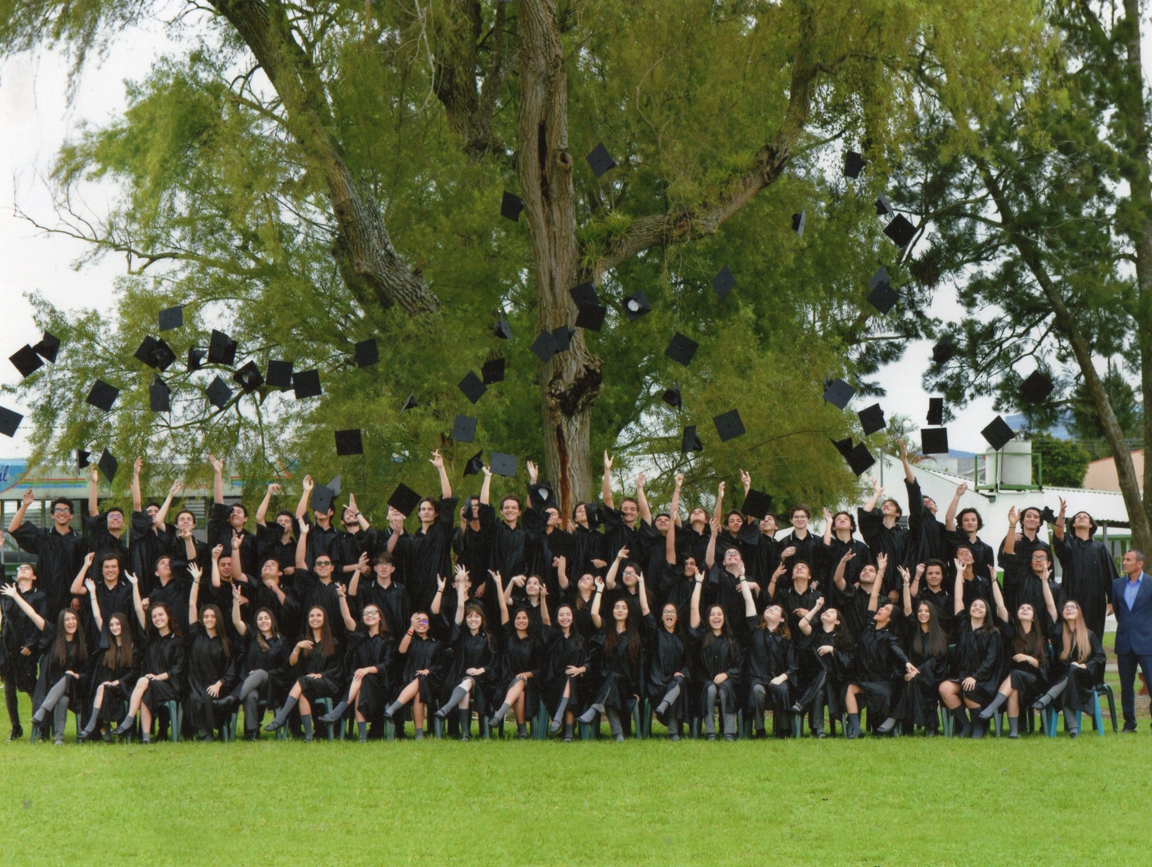Estudiantes de la promoción 2019 del Colegio Bilingüe Jorge Volio (COOPEJOVO R.L.).